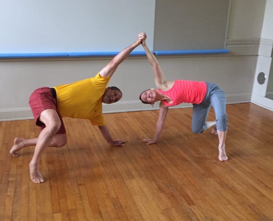 Picture One-Arm Side Balance Yoga Pose - Partner